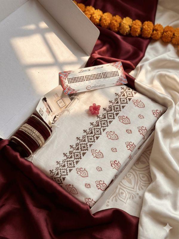 White Aarong Cotton Saree Combo Boishakh 2026