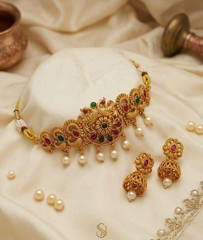 South Indian Stone Gold Set